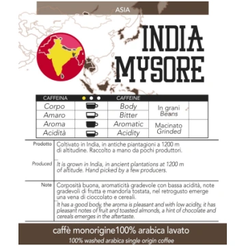 India Mysore single-origin coffee pod, pack of n. 