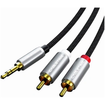 Audio kabelis 3,5 mm - 2x RCA, 3 m CABLETIME CA914