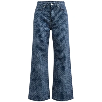 Amira Wide Leg Comfy Laser Denim Jeans GDD Fashion