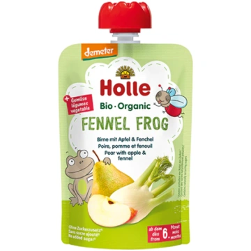 Holle BIO Fennel Frog ābolu un fenheļa biezenis (6