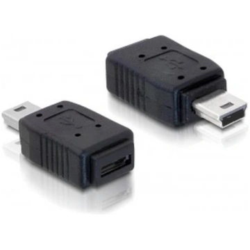 Delock USB Adapter mini B to micro A+B Switch/Back