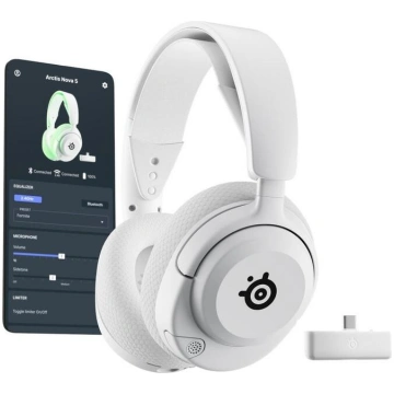 SteelSeries Arctis Nova 5X Over-ear Headset, White