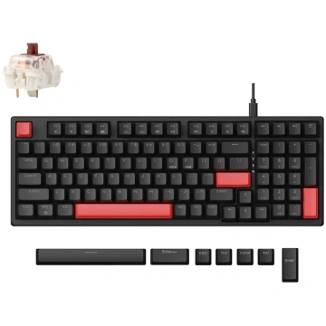 Vadu spēļu tastatūra Keychron Lemokey X5 Wired X5-