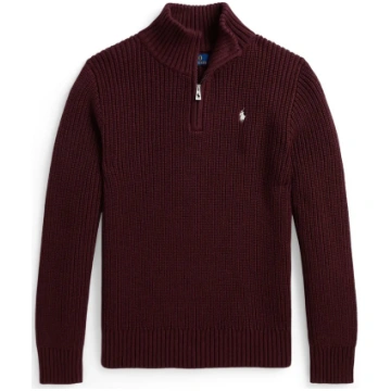 Ralph Lauren Kids - Cotton Quarter-Zip Sweater - i