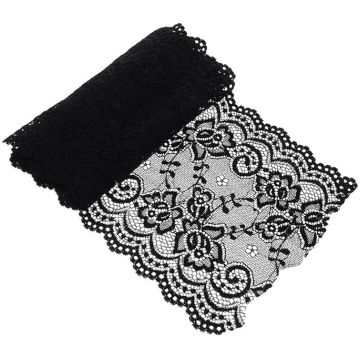 Amosfun Elastischer Spitzenstoff 15cm Breit 1 Roll