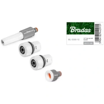 Uzgaļu komplekts WHITE LINE 4-gb. 3/4" BRADAS