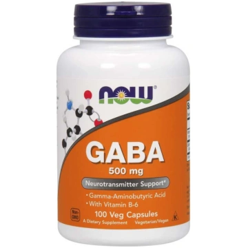 NOW FOODS GABA 500 mg (100 kapsulas)