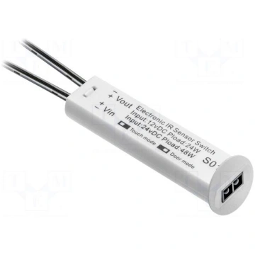 Touchless switch | white | 12VDC,24VDC | with moti