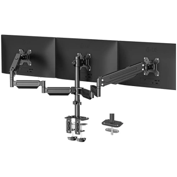 Suptek Triple Monitor Stand - 3 Gas Spring Monitor