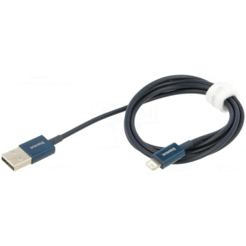 Cable | Apple Lightning plug,USB A plug | 1m | blu