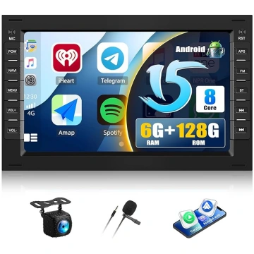 CAMECHO 6+128G 8-Kern Android 15 Autoradio für VW