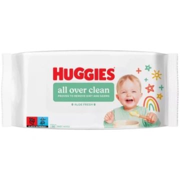 Mitrās salvetes Huggies All Over Clean mitrās salv