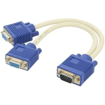 VGA splitter; D-Sub 15pin HD socket x2,D-Sub 15pin