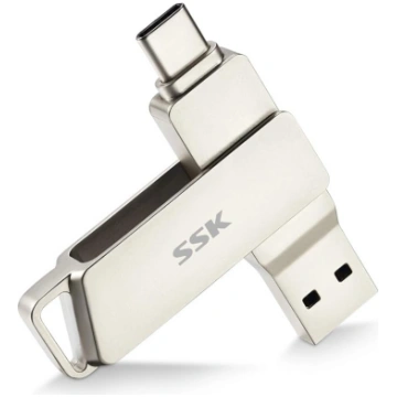 SSK USB C disks 128 GB atmiņa līdz 200MB/s Dual Dr