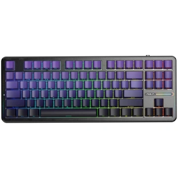 Aula Tastatūras blīve f87 pro purpursarkana, melna