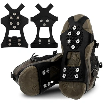 Crampons ledus knaibles apaviem un zābakiem, vilce