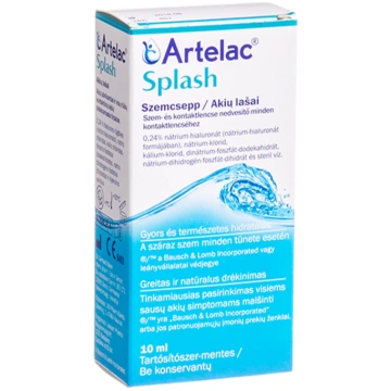 ARTELAC SPLASH, acu pilieni, 10 ml Bausch & Lomb