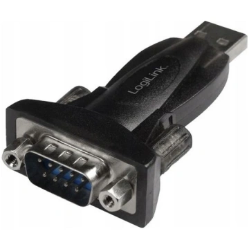 Adapteris Usb Logilink Usb - Rs-232 Melns (au0002f