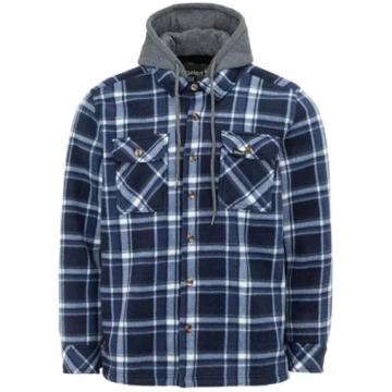 Men's Sherpa Fleece Long Sleeve Button-Up She