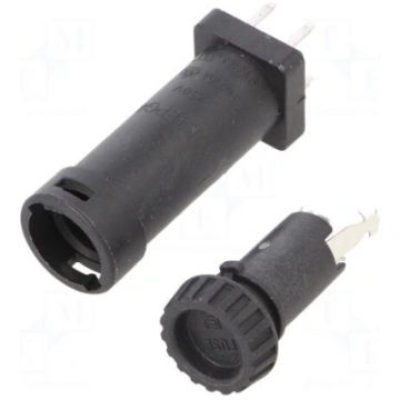 Fuse holder | cylindrical fuses | Mounting: THT | 