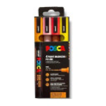Posca POSCA PC-3M Glitter Warm (oranža. rozā. sark