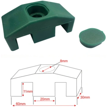 2D 8/6/8 60*30mm/Ø8mm RAL6005 | 001120 | 475077001