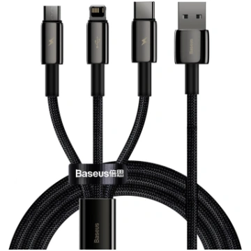 Baseus Tungsten Gold USB cable 3in1 USB to micro U