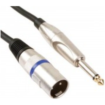 Kabelis XLR 3pin - Stereo 6,3mm 6m Velleman PAC116