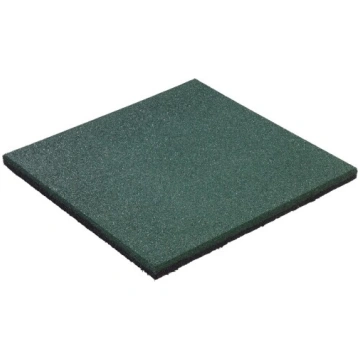 Gumijas drošības flīze KBT, 50x50x2,5 cm, zaļš