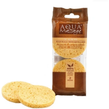Sūklis kosmētikas noņemšanai 2gb (20) Aqua Massage