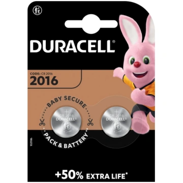 Baterijas Duracell CR2016 2 pack | 5000394203884 |