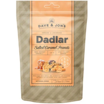 DAVE & JON"S Salted Caramel Peanuts dateles 125g