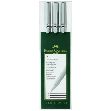 Faber-Castell Cienkopis Ecco Pigment 3 sztuki WIKR