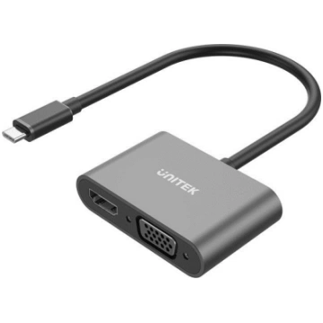 UNITEK ADAPTER USB-C - HDMI 4K, VGA FULLHD M/F V11