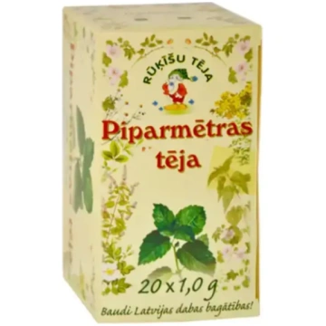 Zāļu tēja RŪĶĪŠU TĒJA, piparmētru, 20 maisiņi x 1 