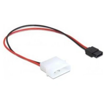 Delock Power Cable Molex 4 pin plug to Slim SATA 6