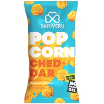 Popkorns ar čedaras siera garšu 50g | Skrīveru Sal