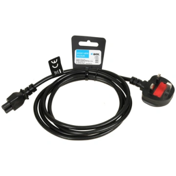 iBOX Power Cable for Laptops (clover) VDE 1.8m UK