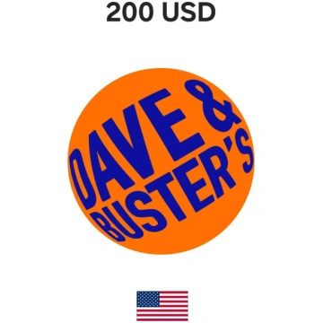 USA Dave & Busters 200 USD Gift Card MISSING