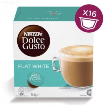 Nescafe Dolce Gusto Flat White Coffee, 16 capsules