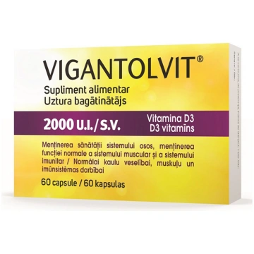 VIGANTOLVIT 2000IU kapsulas N60