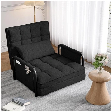 5-Position Sleeping Chair with Bed Function, with 