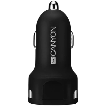 CANYON Universal 2xUSB car adapter, 12V-24V input,