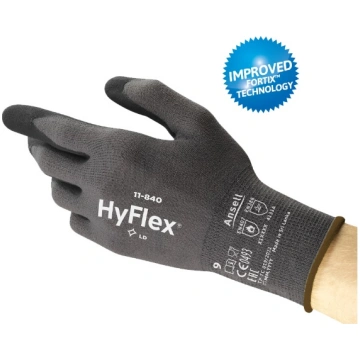 Darba cimdi Ansell HyFlex 11-840, pelēka krās., 8