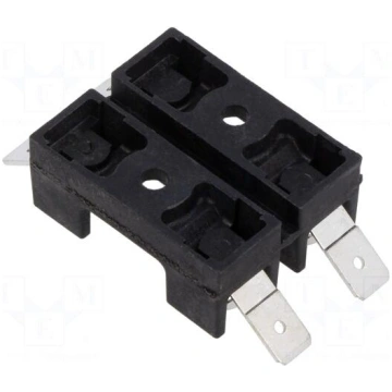 Fuse holder | 6.3x32mm | on panel | 20A | 300VAC |