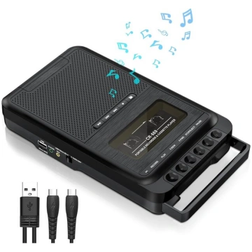 Diktofons Kasešu atskaņotājs ar MP3 pārveidotāju N