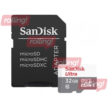 Atmiņas karte SanDisk Ultra microSDXC 32GB + adapt