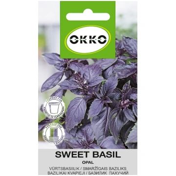 Sēklas Okko baziliki Opal, 0.4 g