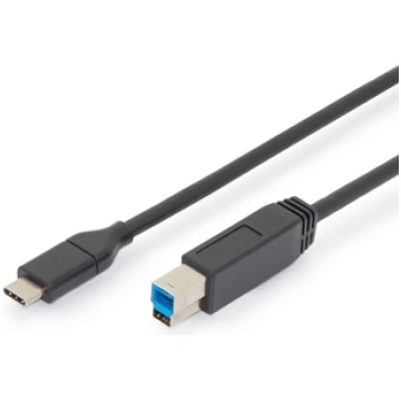 Digitus USB Type-C connection cable, Type-C to B A