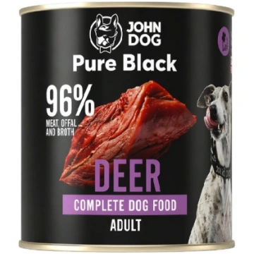 John Dog tīrs melns pieaugušo briežu briedis 800g 
